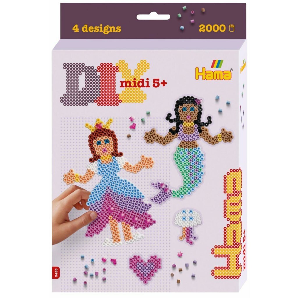 Hama Strijkkralen Midi 3D Prinsessen En Zeemeerminnen 2000 Stuks