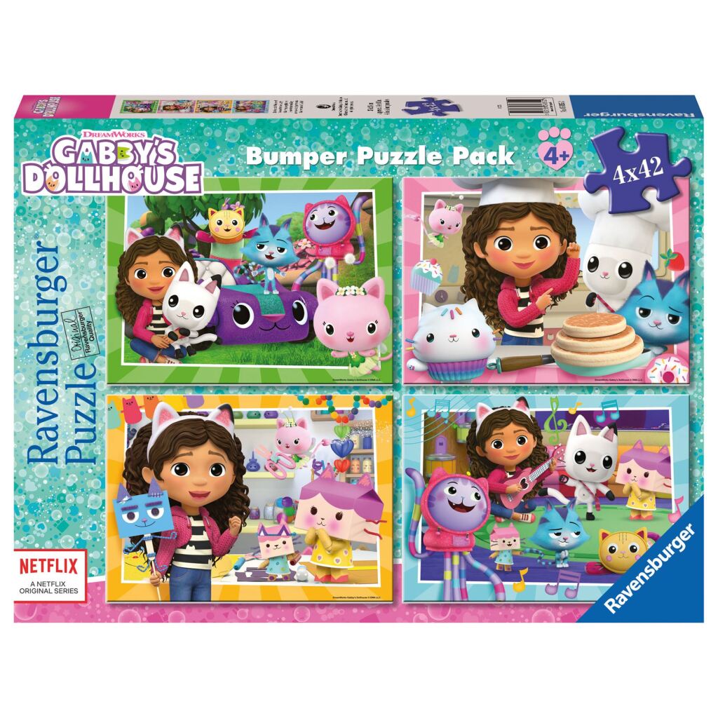 Ravensburger Puzzel Gabby'S Dollhouse 4X42 Stukjes