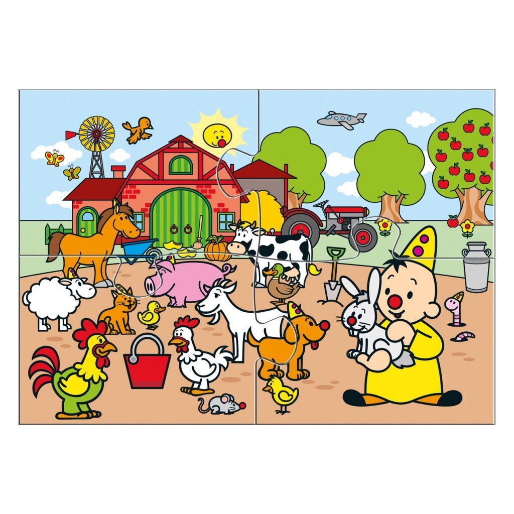 Bumba Puzzel Boerderijdieren 4 Stukjes