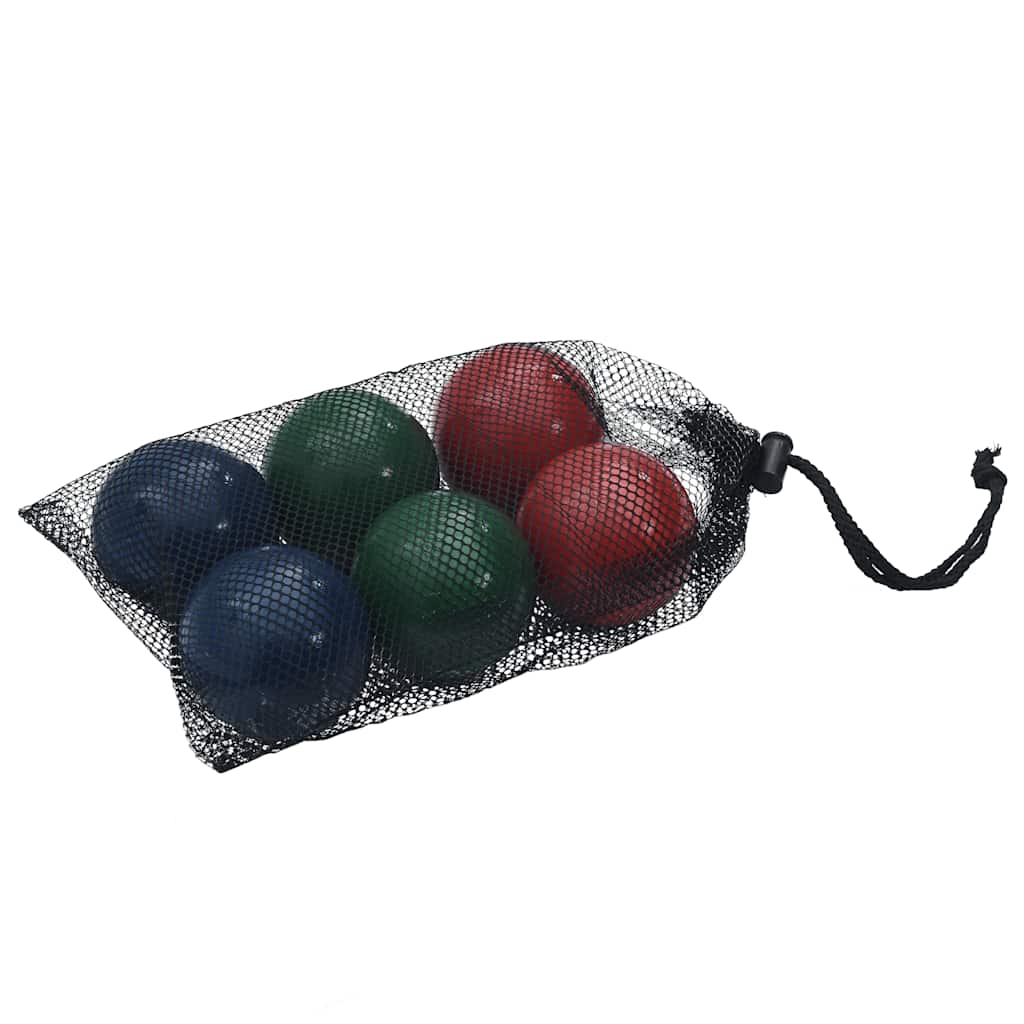 8-Delige Jeu De Boules Ballenset En Draagtas Massief Grenenhout