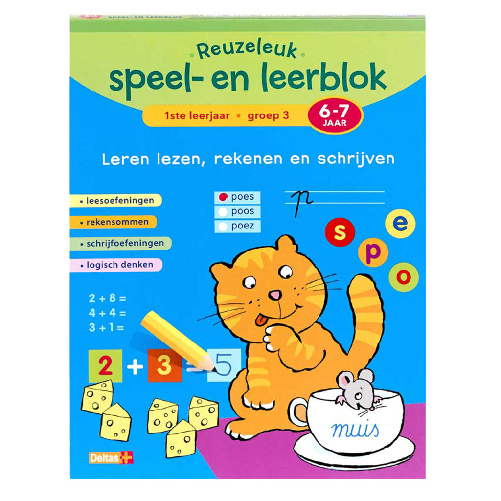 Deltas Reuzeleuk Speel- En Leerblok Leren Lezen Rekenen En Schrijven 6-7 Jaar