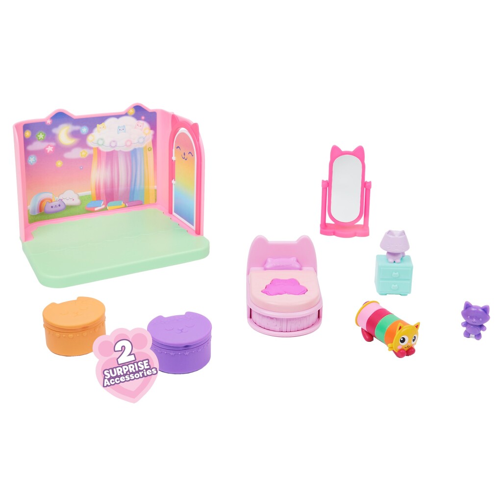 Gabby's Dollhouse Gabby&#039;S Dollhouse Pillow Cats Sweet Dreams Bedroom