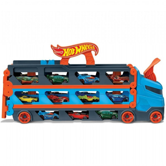 Mattel Hot Wheels Speedway Transportwagen + 3 Auto's