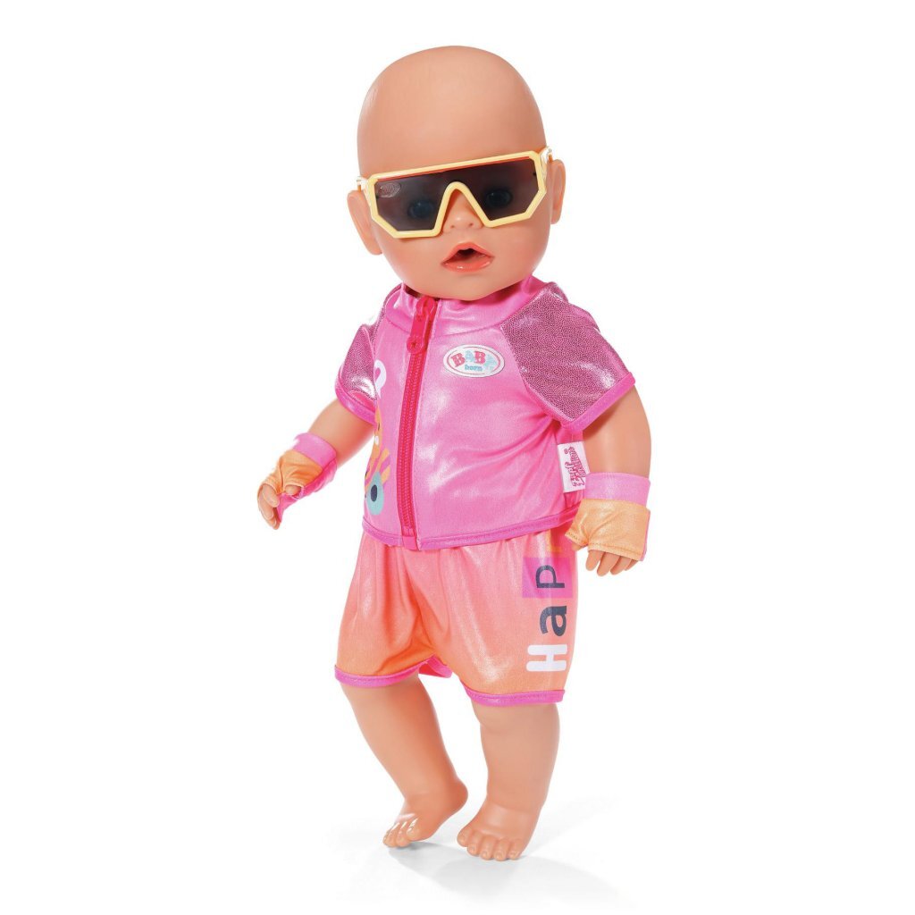 Baby Born Fiets Outfit 43 Cm Roze/Oranje