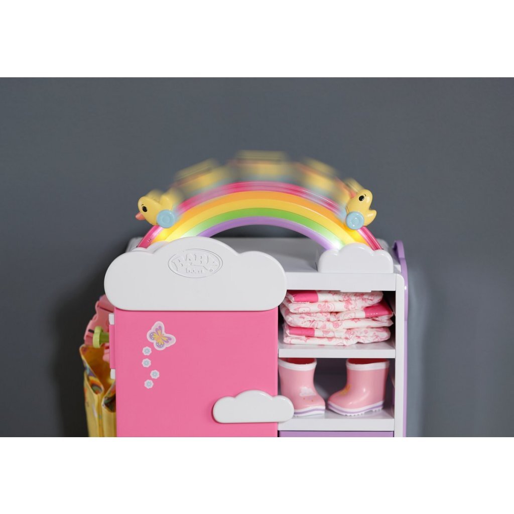 Baby Born Regenboogkledingkast 33X22X39 Cm + Licht En Geluid