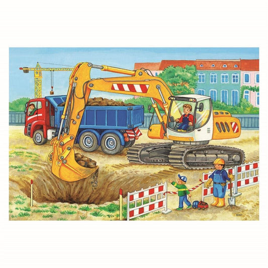 Ravensburger Puzzel Bouwplaats En Boerderij 2X12 Stukjes
