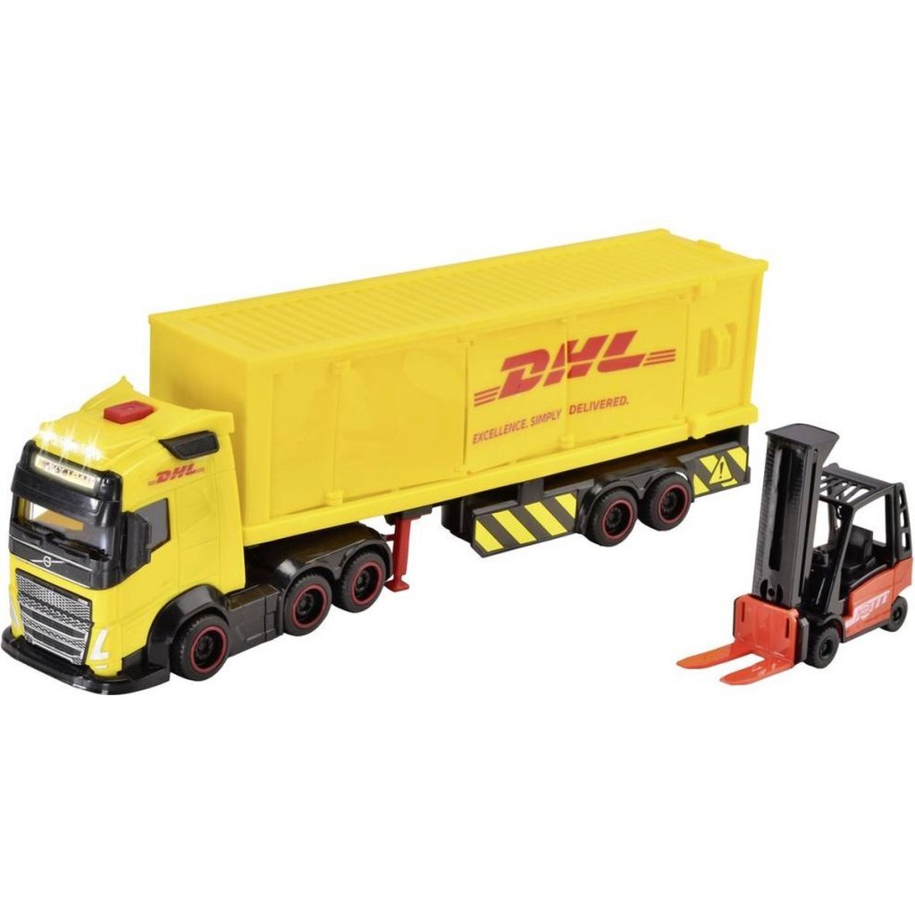 Dickie Toys Dhl Vrachtwagen + Heftruck + Licht En Geluid