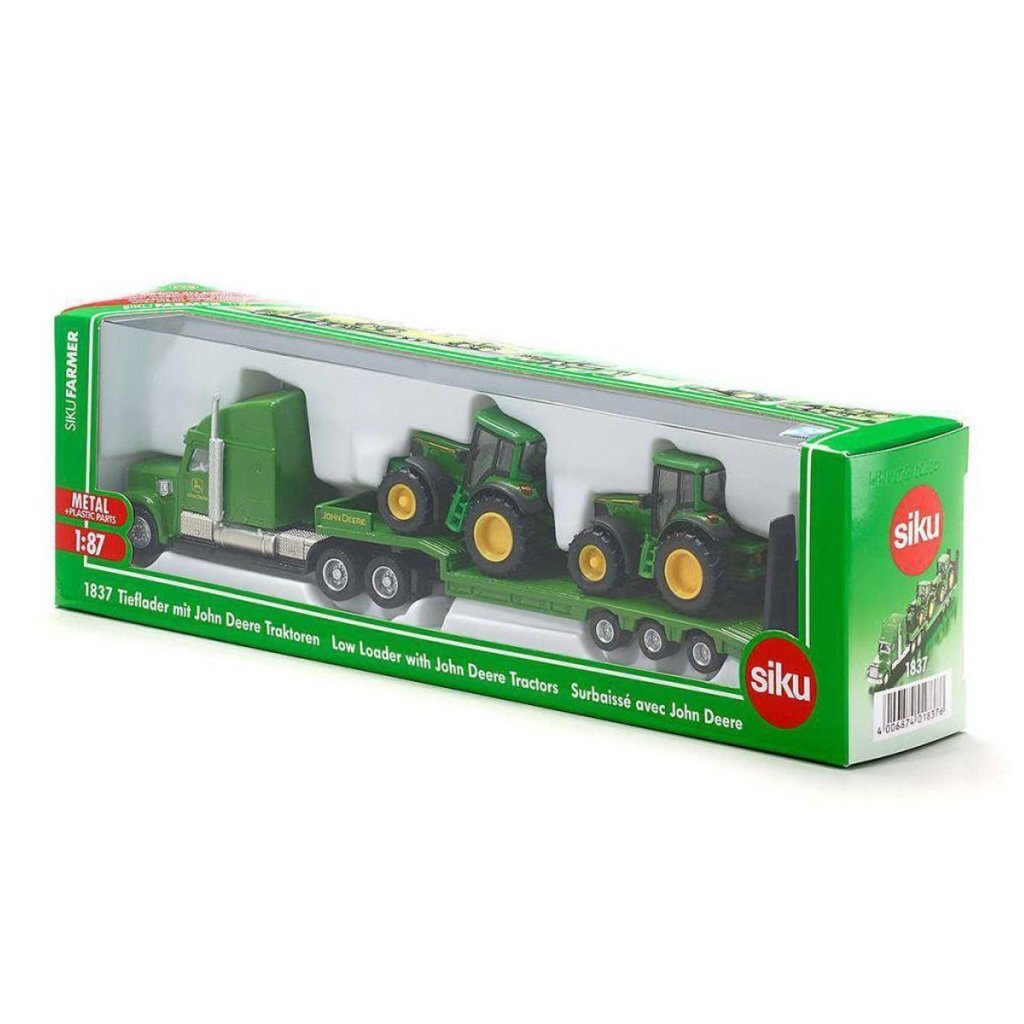Siku 1837 Dieplader Met John Deere Trailer