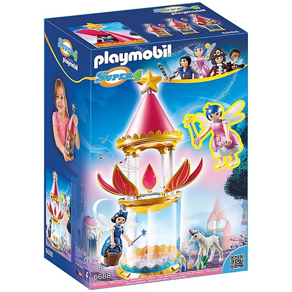 Playmobil 6688 Super 4 Donella Met Muzikale Bloementoren + Geluid