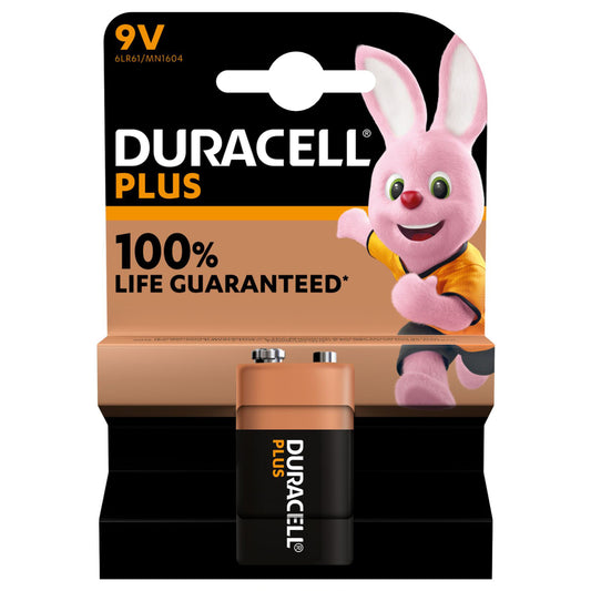 Duracell Alka Plus 100% 9V X1