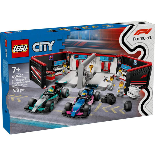 Lego City 60444 F1 Garage Met Mercedes-Amg En Alpine Auto&#039;S
