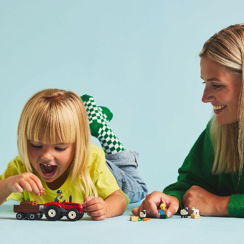 Lego City 60461 Rode Tractor Met Aanhanger En Schapen