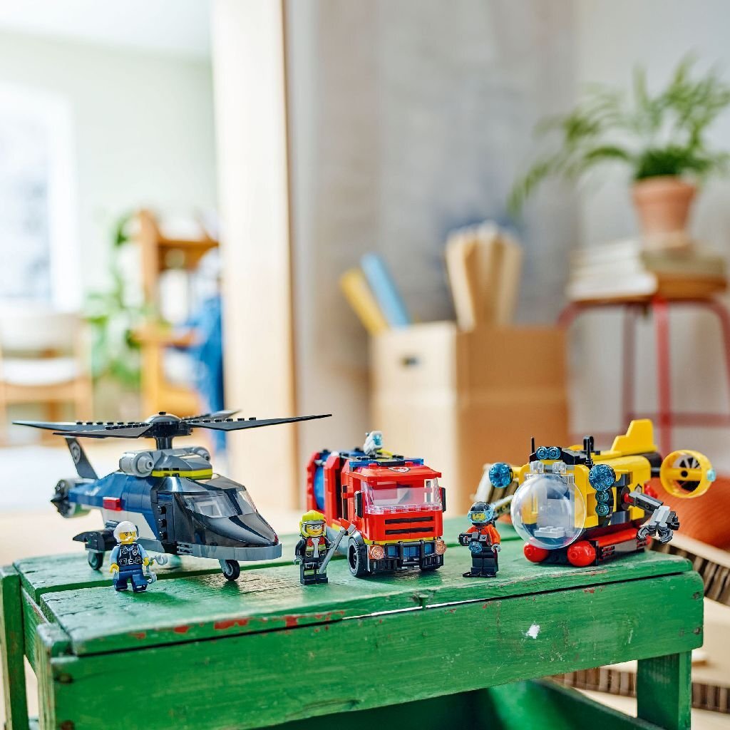 Lego City 60462 Great Vehicles Helikopter, Brandweerauto En Onderzee&Euml;R