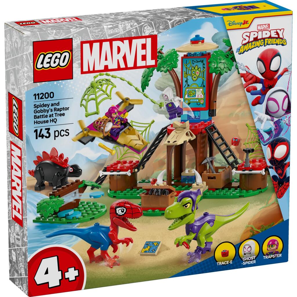 Lego Spidey And Friends 11200 Spidey En Gobby&#039;S Raptorstrijd Bij De Boomhut