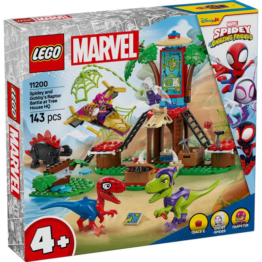 Lego Spidey And Friends 11200 Spidey En Gobby&#039;S Raptorstrijd Bij De Boomhut