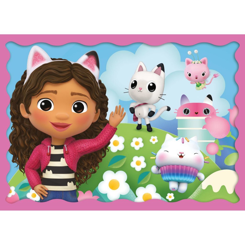 Trefl Gabby&#039;S Dollhouse 4In1 Puzzel 35-70 Stukjes