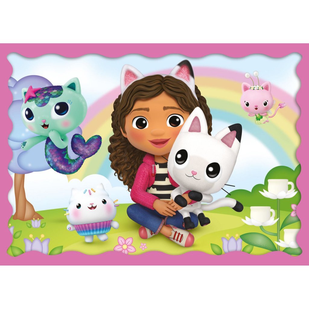 Trefl Gabby&#039;S Dollhouse 4In1 Puzzel 35-70 Stukjes