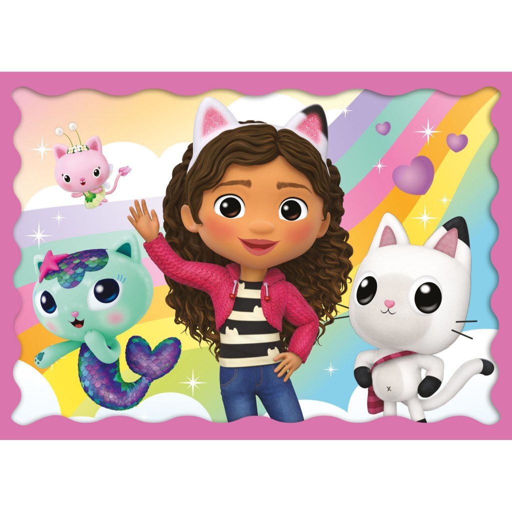 Trefl Gabby&#039;S Dollhouse 4In1 Puzzel 35-70 Stukjes