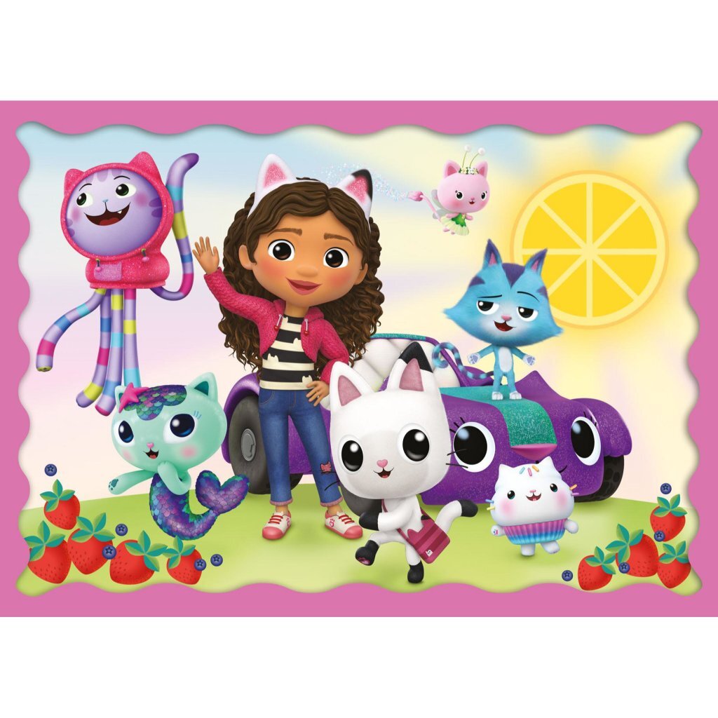 Trefl Gabby&#039;S Dollhouse 4In1 Puzzel 35-70 Stukjes