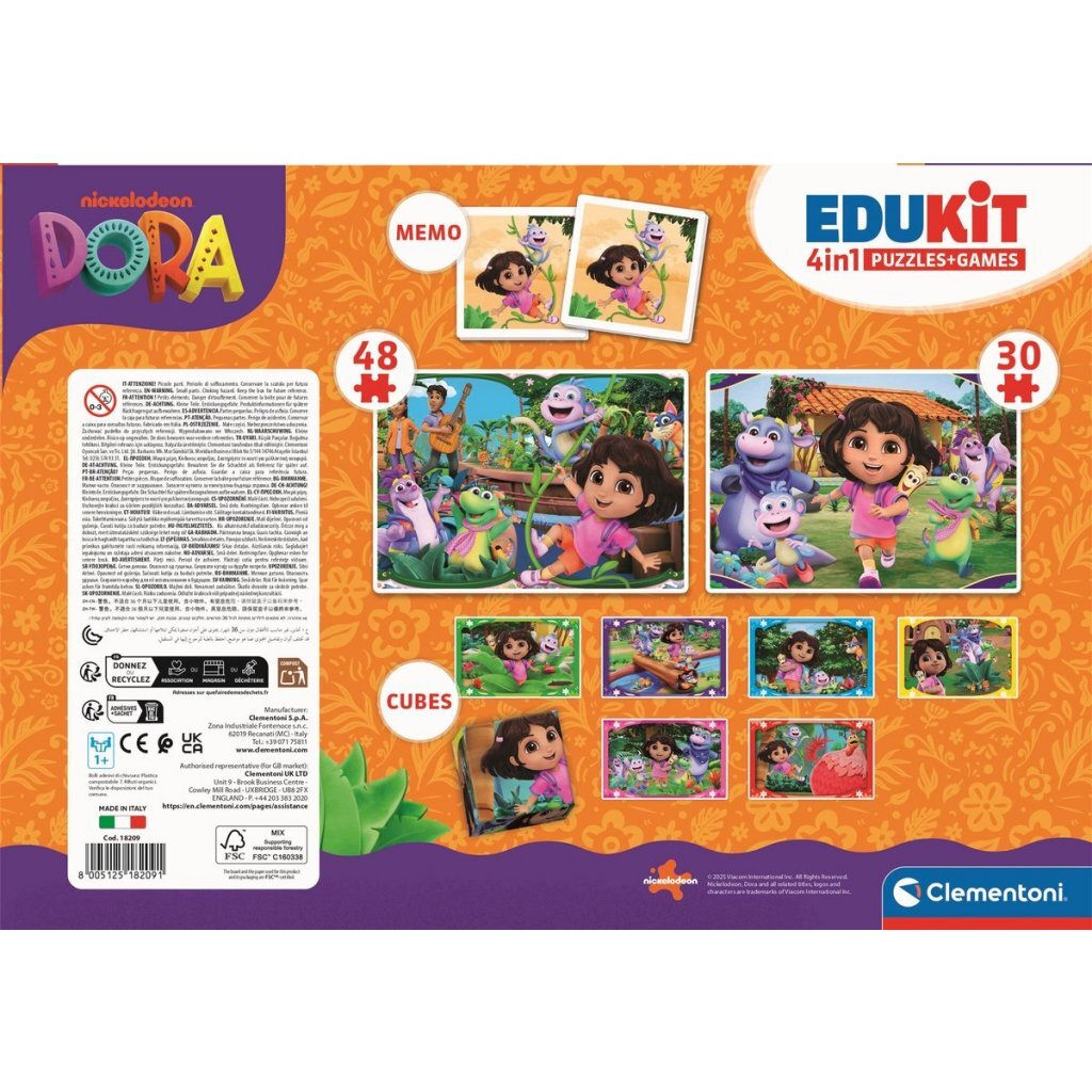 Clementoni Edukit 4In1 Dora The Explorer