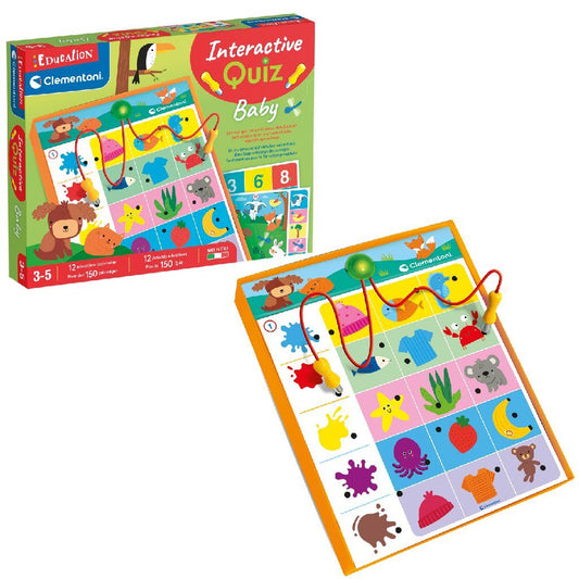 Clementoni Baby Interactive Quiz + Licht En Geluid