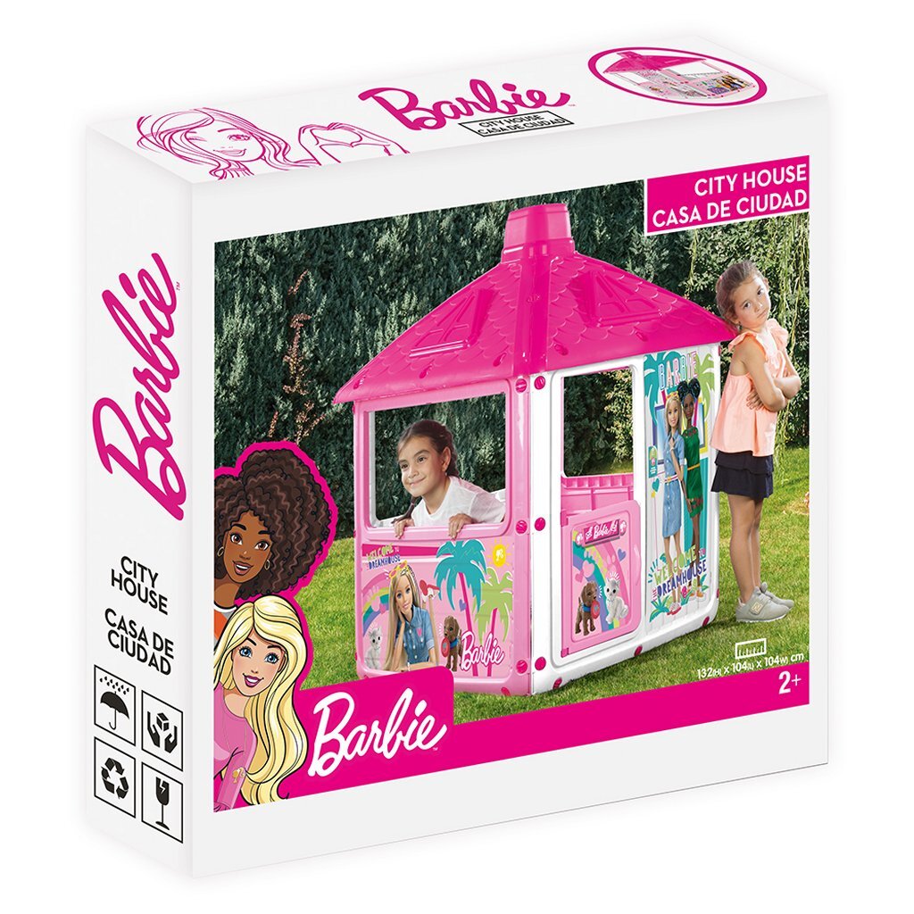 Barbie City Speelhuis 132X104X104 Cm Roze/Wit