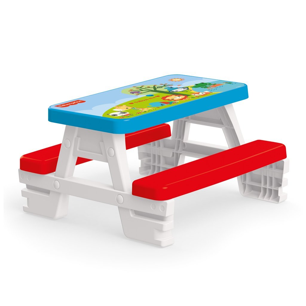 Dolu Fisher Price Picknicktafel Rood/Wit/Blauw