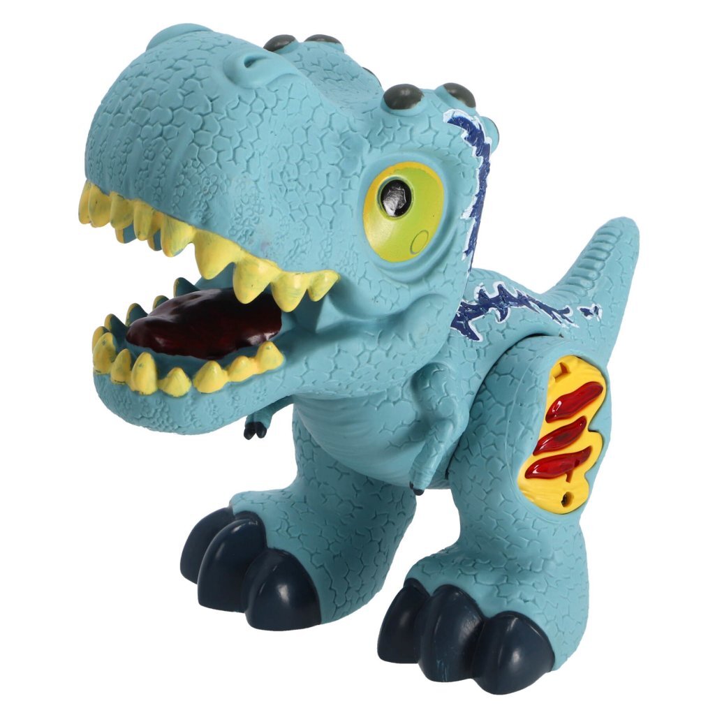 Dinobase Dino + Licht En Geluid Blauw