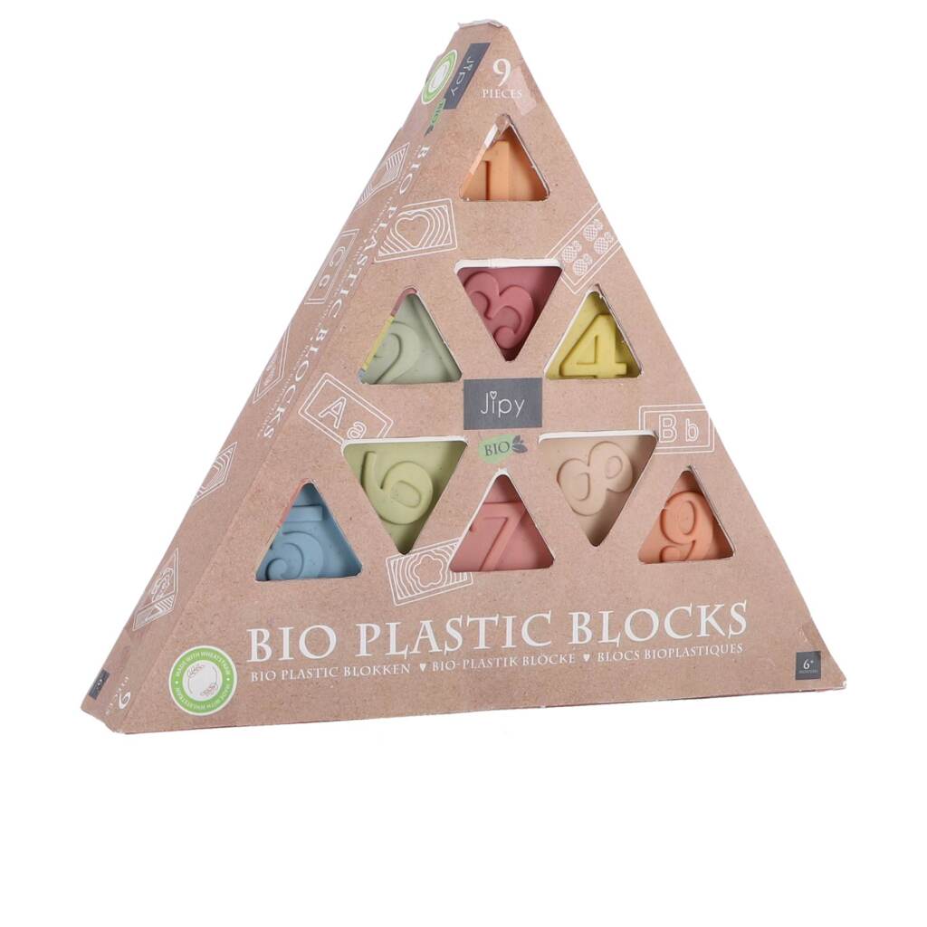 Jipy Bioplastic Zachte Blokken Driehoek 9-Delig