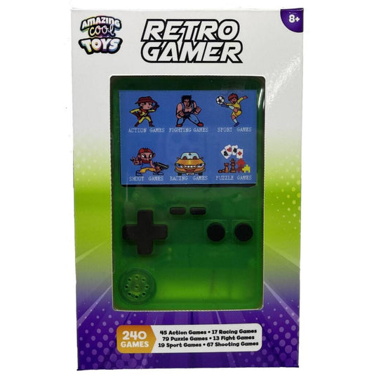 Overige Merken Amazing Cool Retro Gamer Transparant Groen