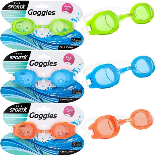 Sportx Junior Zwembril 3 Sterren Groen/Blauw/Oranje Assorti