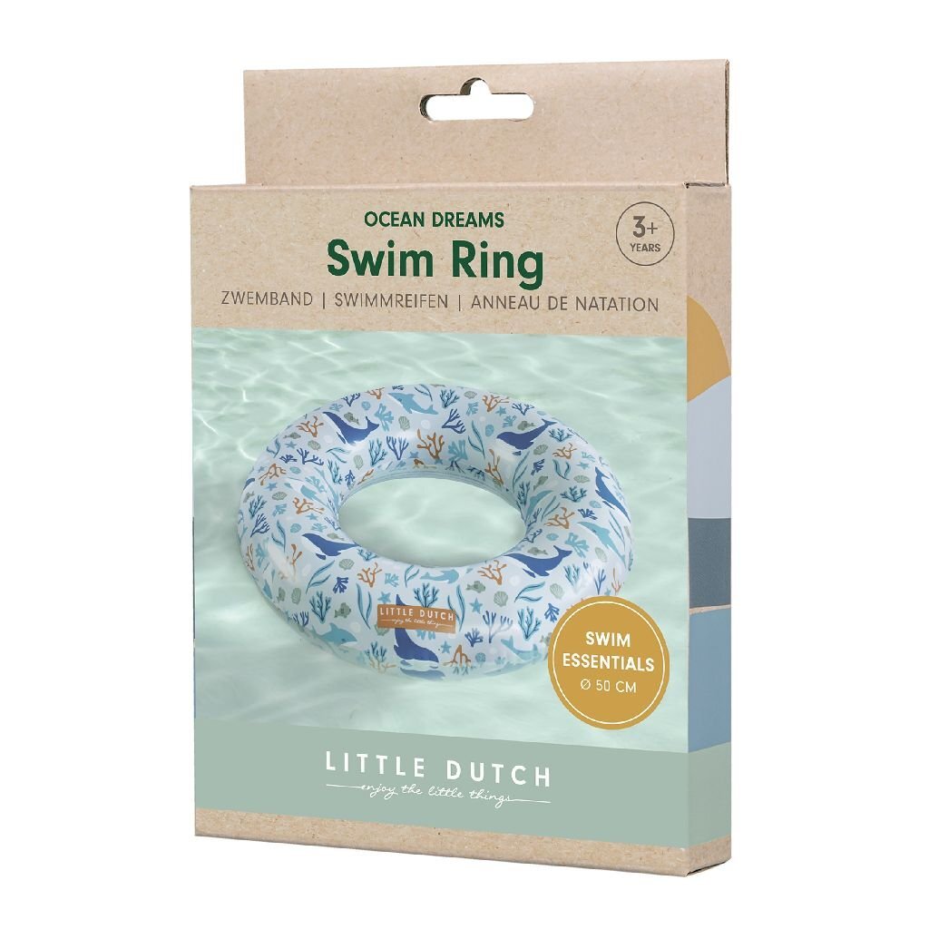Little Dutch Ocean Dreams Zwemring 50 Cm Blauw
