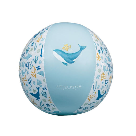 Little Dutch Ocean Dreams Strandbal 35 Cm Blauw