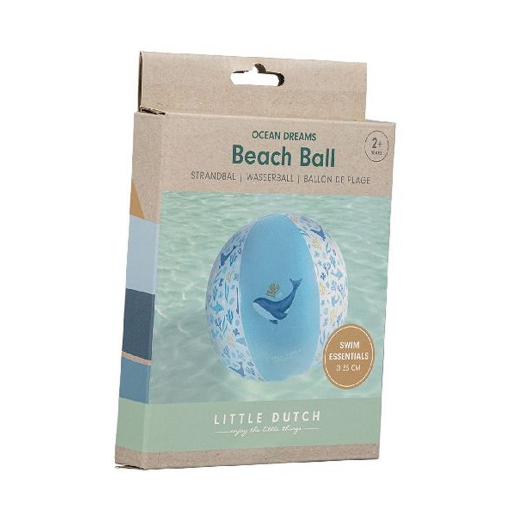 Little Dutch Ocean Dreams Strandbal 35 Cm Blauw