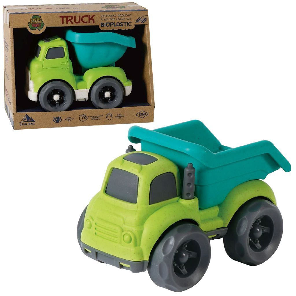 Overige Merken Bioplastic Kiepwagen 18 Cm Groen