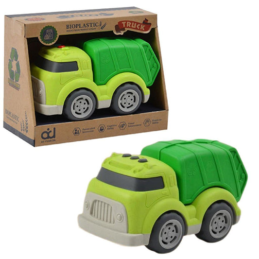 Overige Merken Bioplastic Vuilniswagen 18 Cm Groen