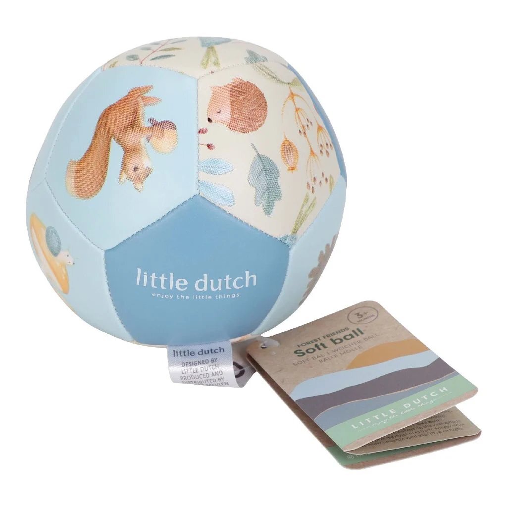 Little Dutch Forest Friends Softbal 10 Cm Blauw