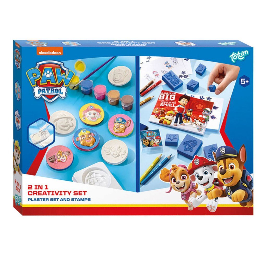 Paw Patrol Gips En Stempel Set