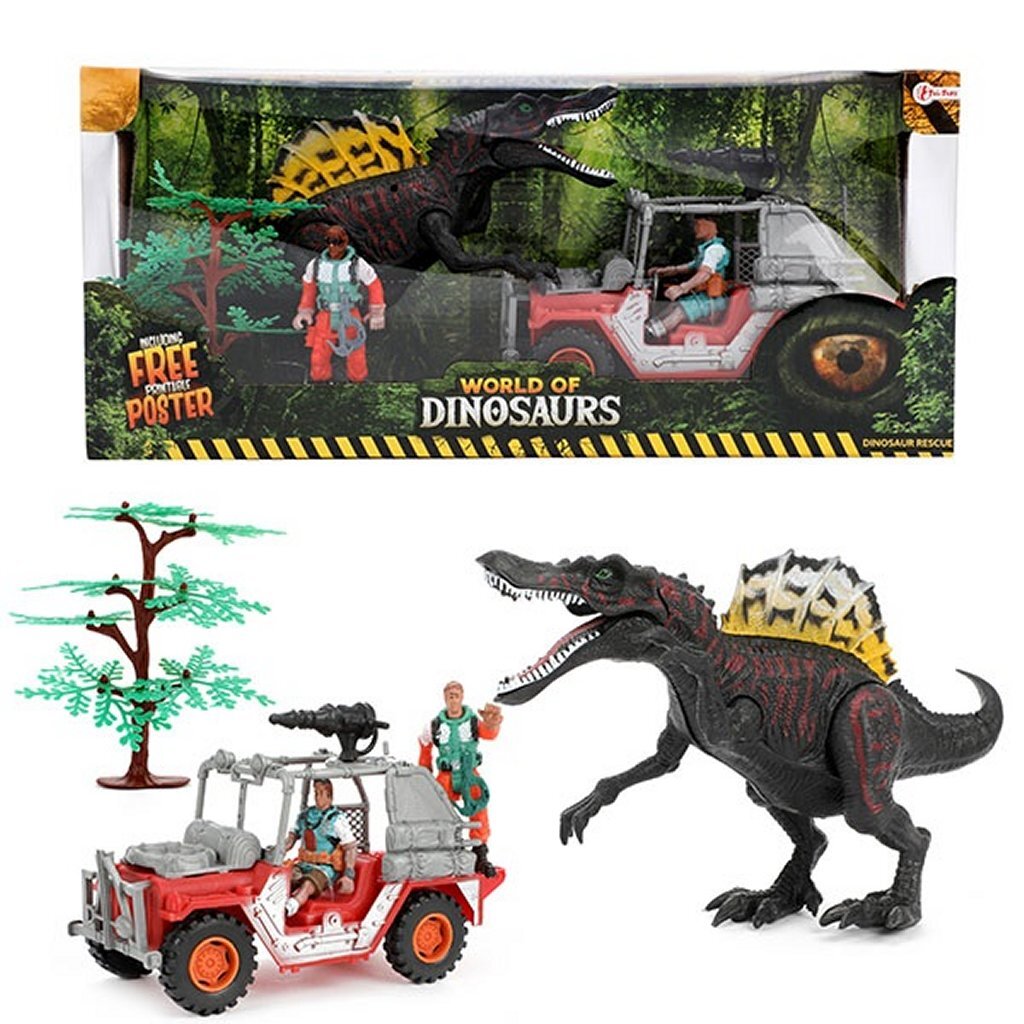 World Of Dinosaurs Speelset Met Jeep