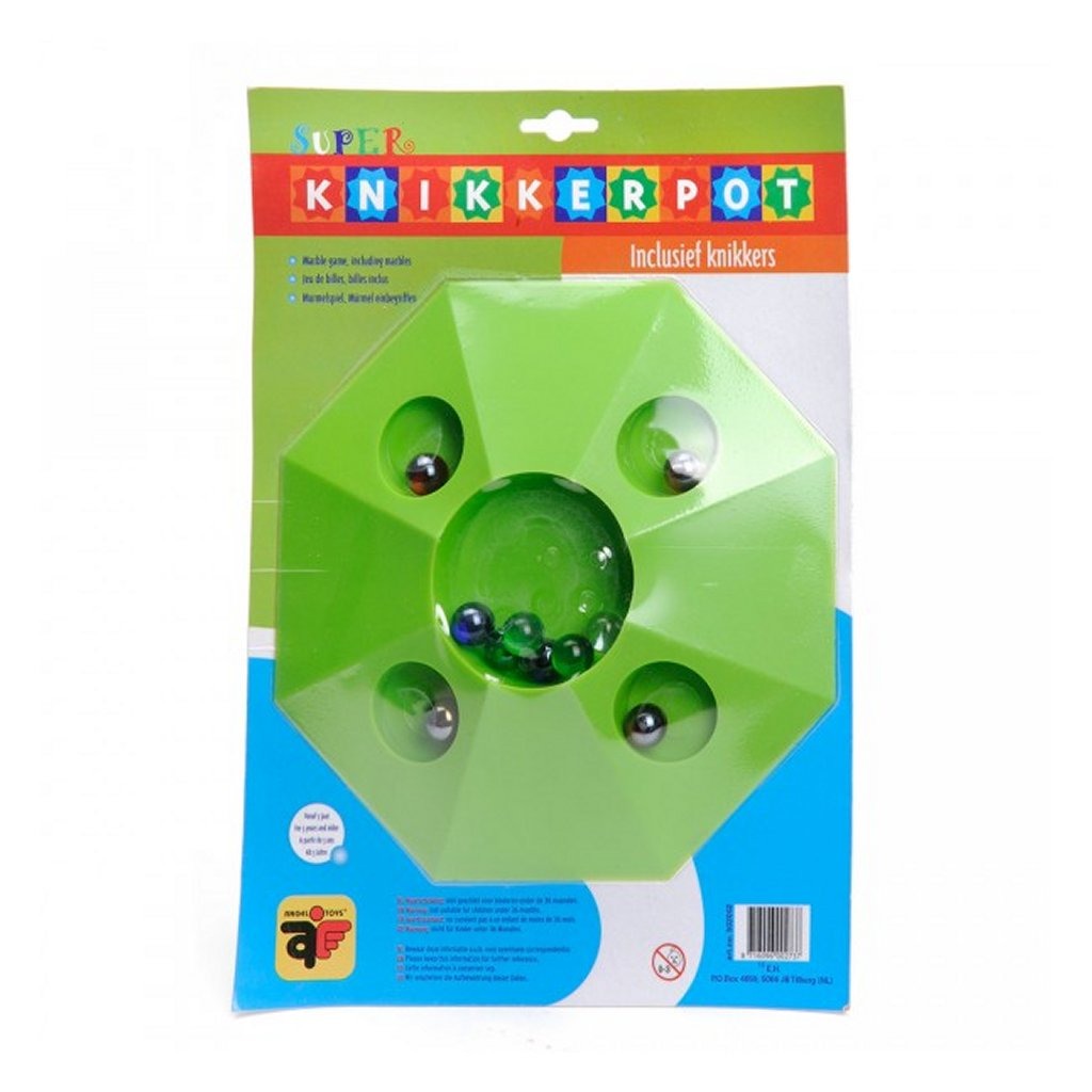 Basic Super Knikkerpot Met 10 Knikkers &Oslash; 22 Cm