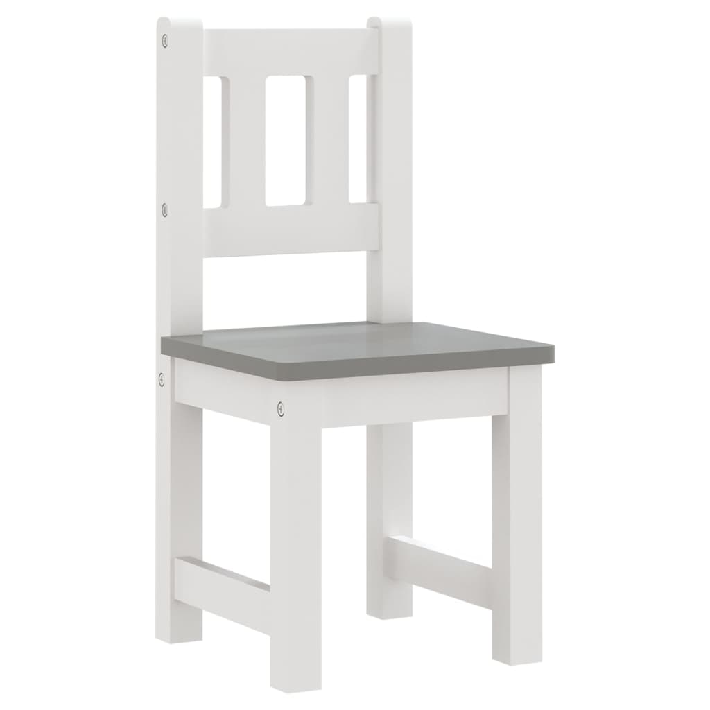 3-Delige Kindertafel- En Stoelenset Mdf