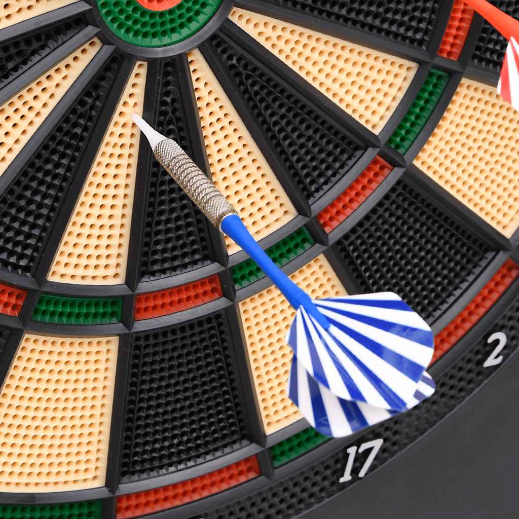 Dartbord Elektrisch Met Darts Polypropeen Zwart