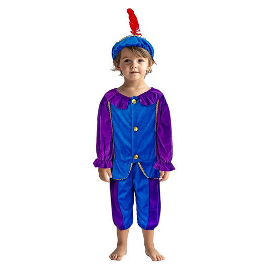 Overige Merken Pietenpak 110-116 Paars/Blauw