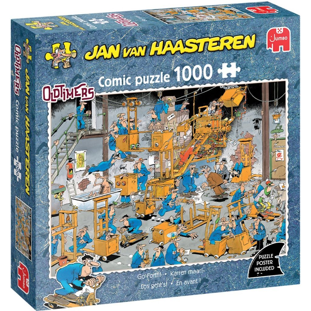 Jumbo Jan Van Haasteren Puzzel Oldtimer Karren Maar! 1000 Stukjes