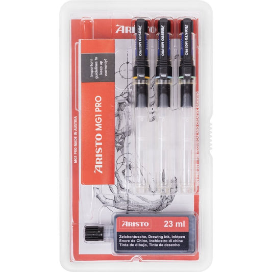 Aristo Ar-64315 Tekenpen Set Mg1 Pro 0.18/0.25/0.5 Mm 4-Delig