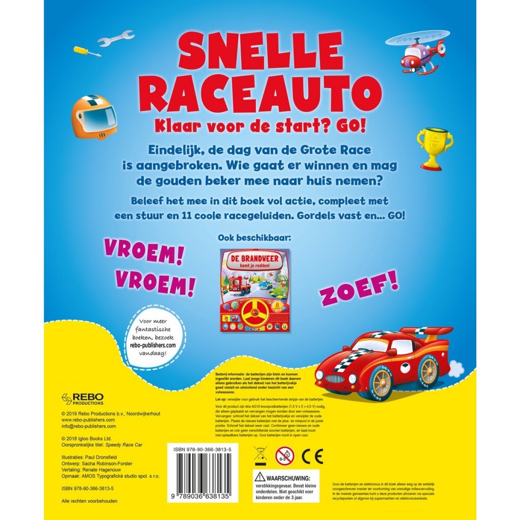 Overige Merken Geluidenboek Snelle Raceauto