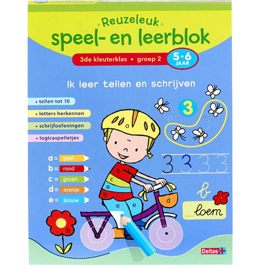 Deltas Reuzeleuk Speel- En Leerblok Ik Leer Tellen En Schrijven 5-6 Jaar