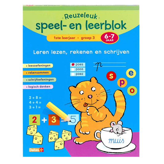 Deltas Reuzeleuk Speel- En Leerblok Leren Lezen Rekenen En Schrijven 6-7 Jaar