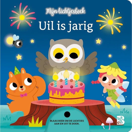 Overige Merken Lichtjesboek Uil Is Jarig